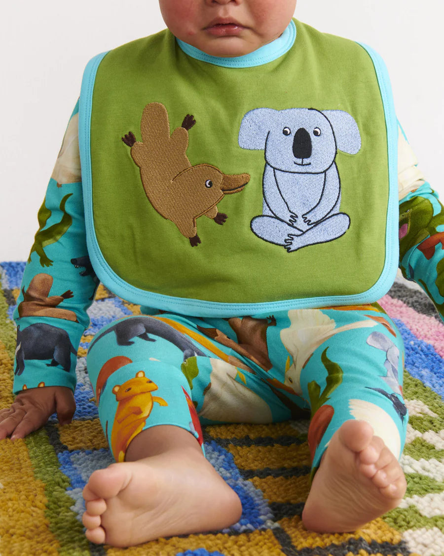 Home Among The Gum Trees Organic Cotton Bib One Size