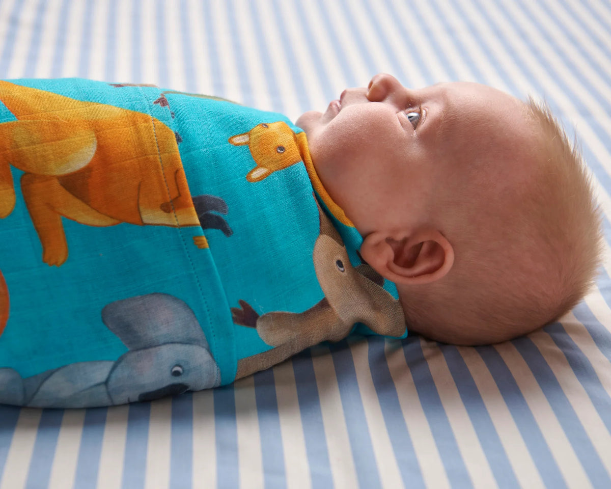 Home Among The Gum Trees Bamboo Swaddle One Size