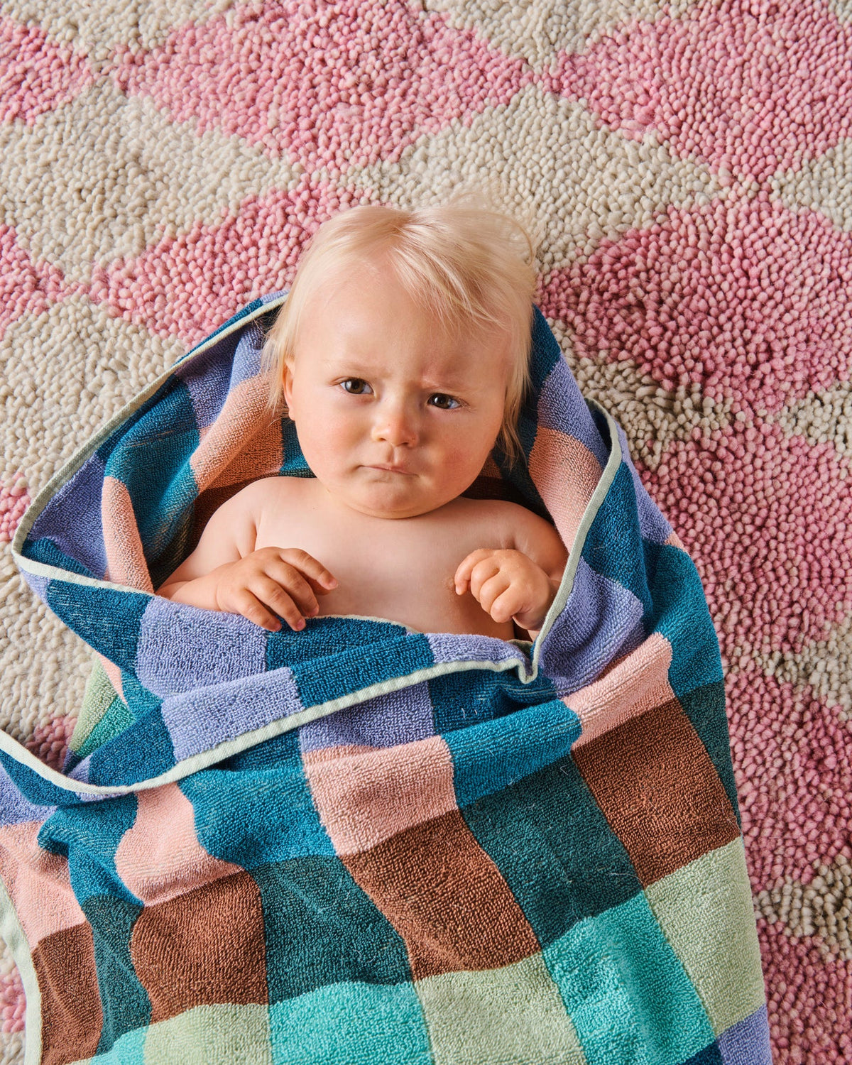 Woodlands Tartan Terry Baby Towel One Size