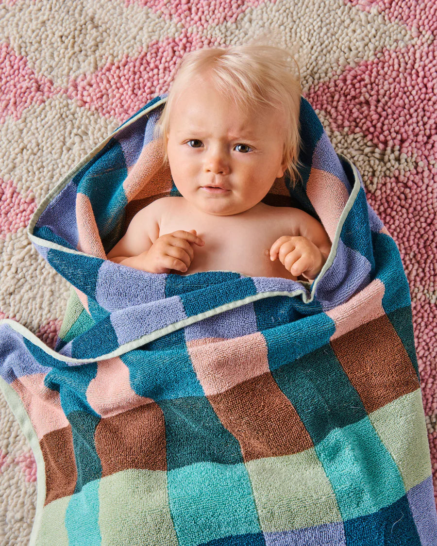 Woodlands Tartan Terry Baby Towel One Size