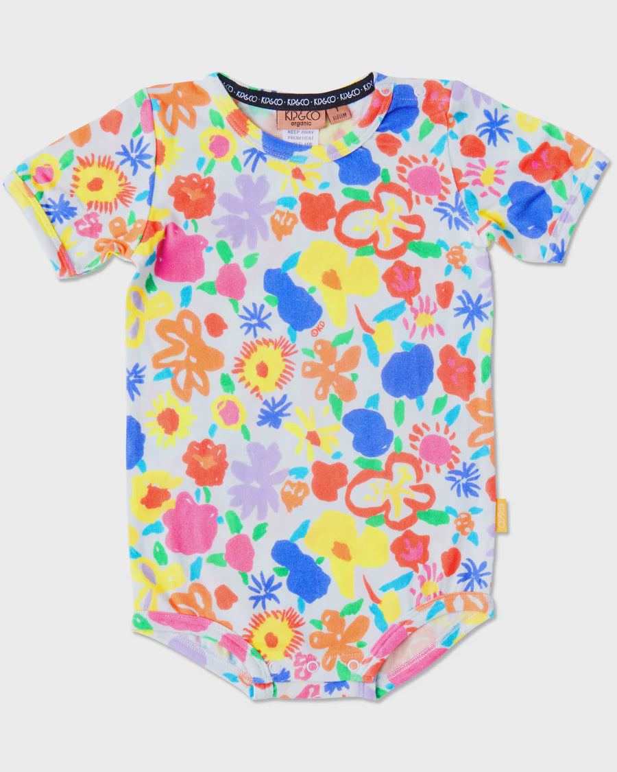 Ken Done Summer Floral Short Sleeve Romper