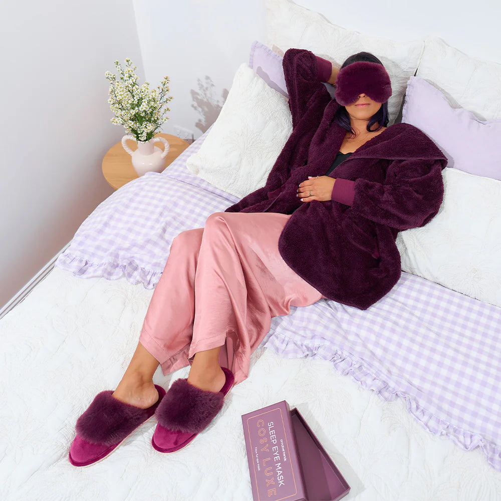 Eye Mask - Cosy Luxe - Mulberry