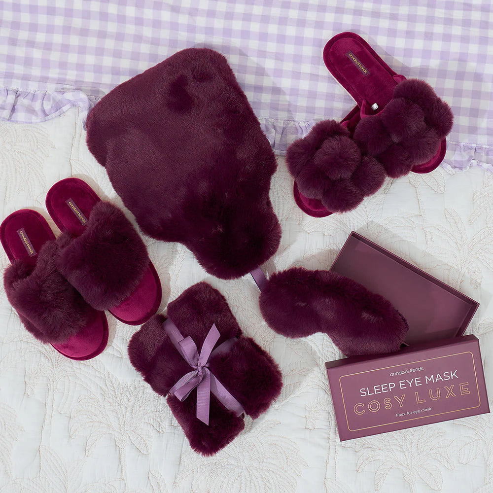 Eye Mask - Cosy Luxe - Mulberry