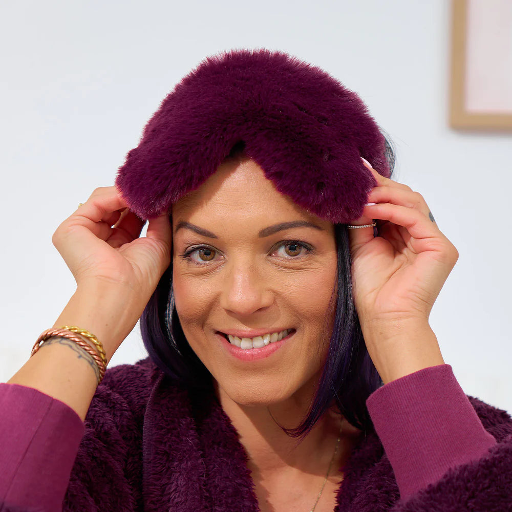 Eye Mask - Cosy Luxe - Mulberry