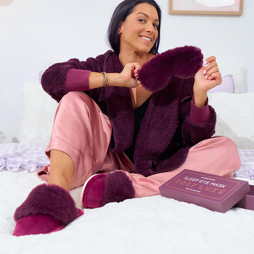 Eye Mask - Cosy Luxe - Mulberry