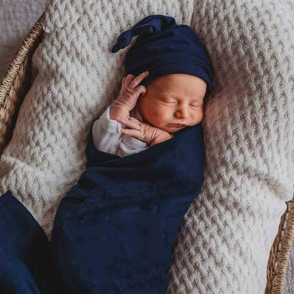 Navy Organic Muslin