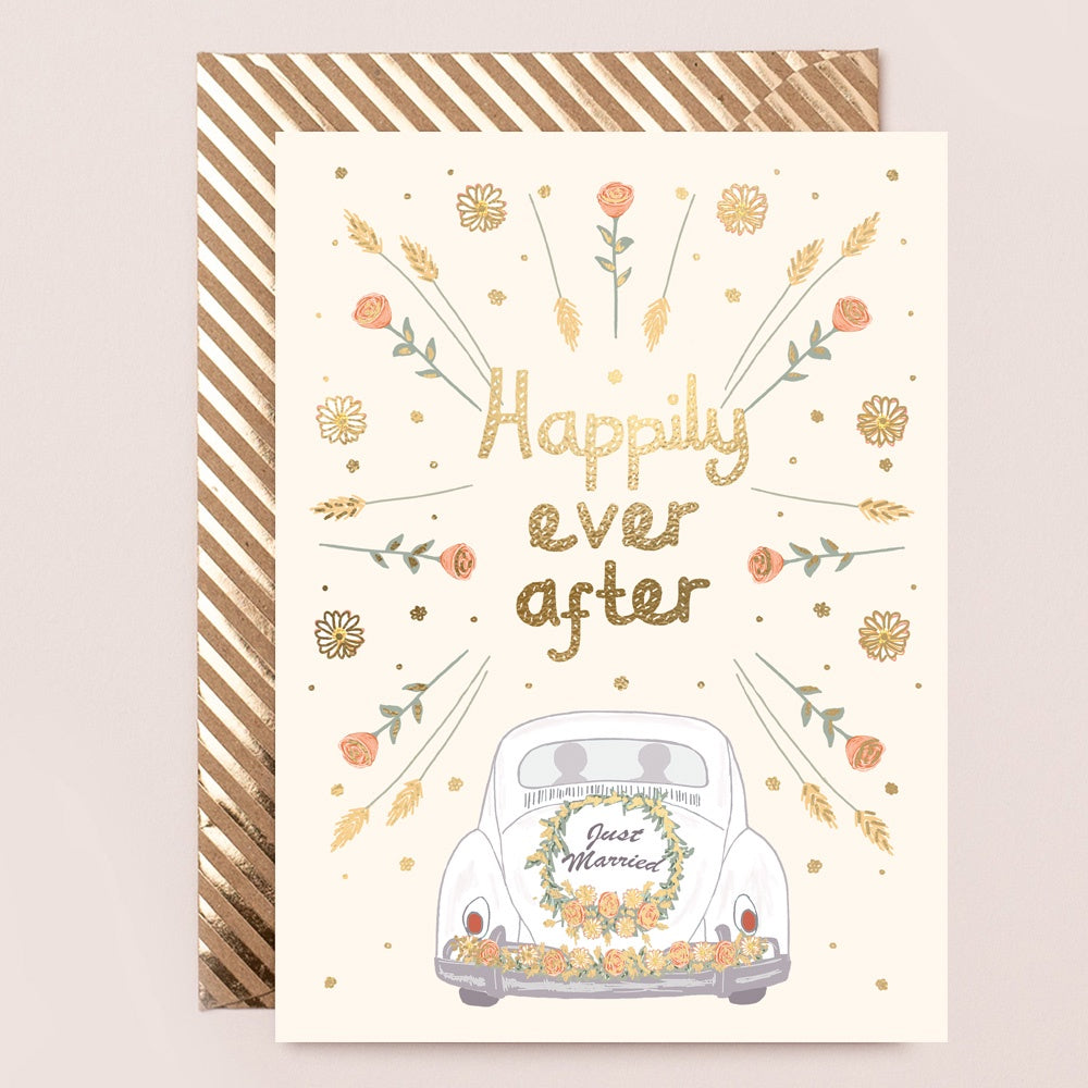 Happily Ever After Gold - Greeting Card