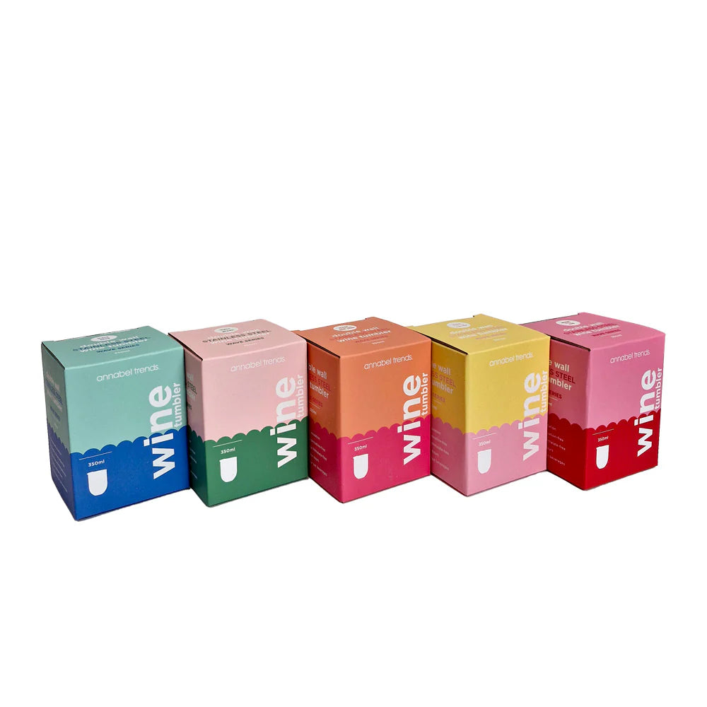 Wave Wine Tumbler - Aqua Blue