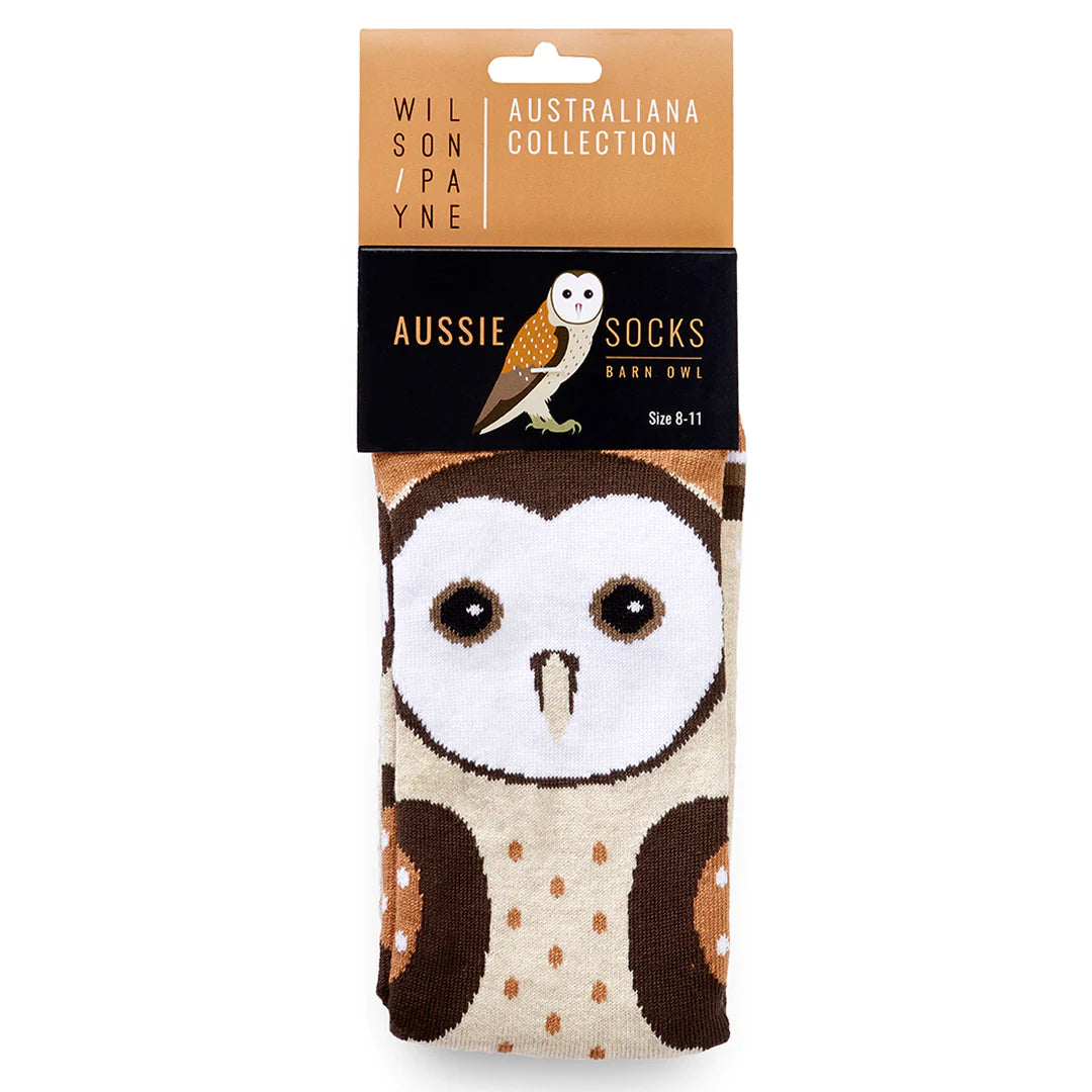 Barn Owl - Aussie Socks - Australiana Collection