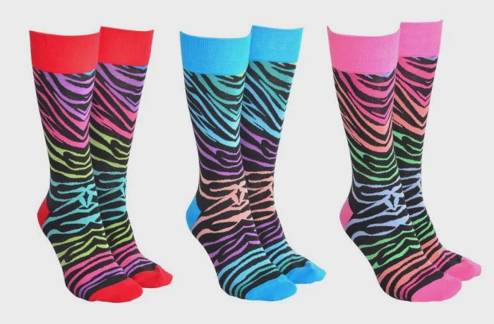 ZANY ZEBRA SOCKS