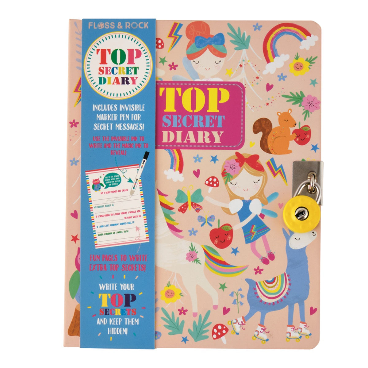 Lockable Diary - Rainbow Fairy