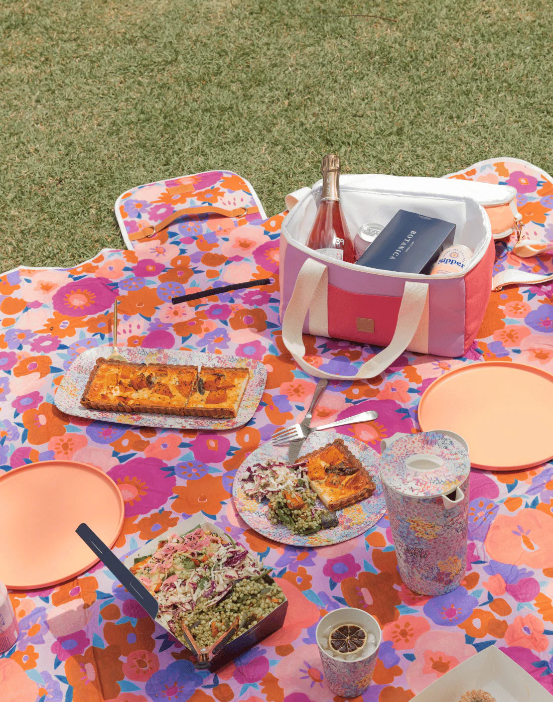 The Somewhere Co - Garden Party Bamboo Melamine Platter