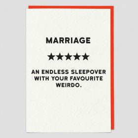 Marriage 5 STAR - greeting card