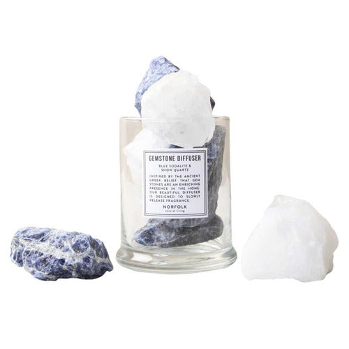 Sodalite and Snow Quartz Diffuser