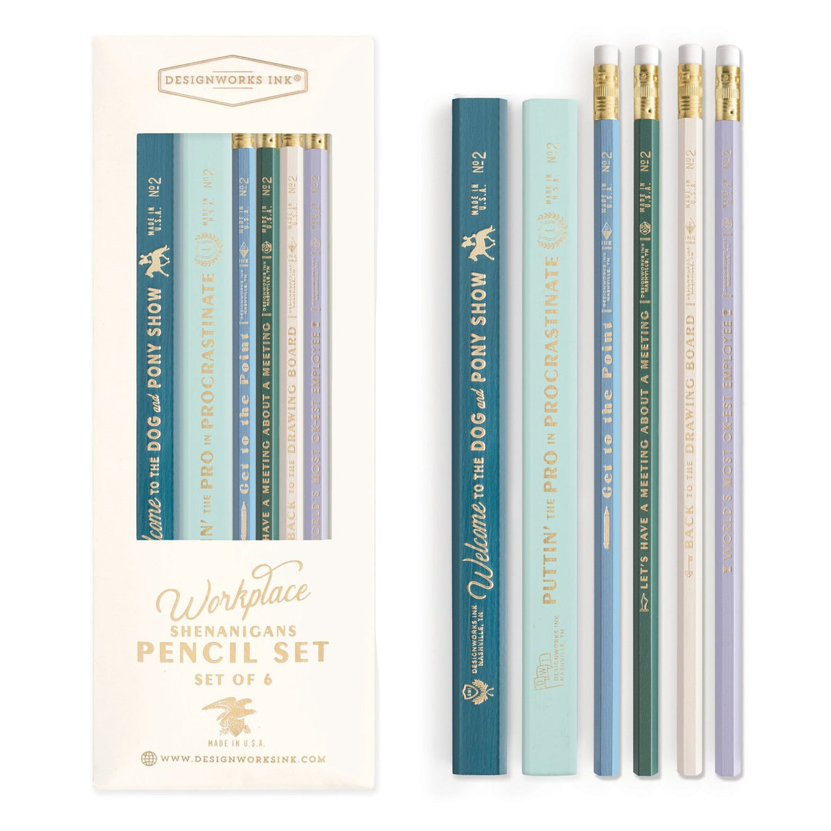 WORKPLACE SHENANIGANS PENCIL SET