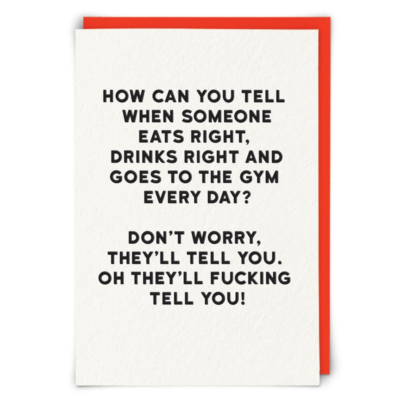 HOW CAN YOU TELL - Greeting Card