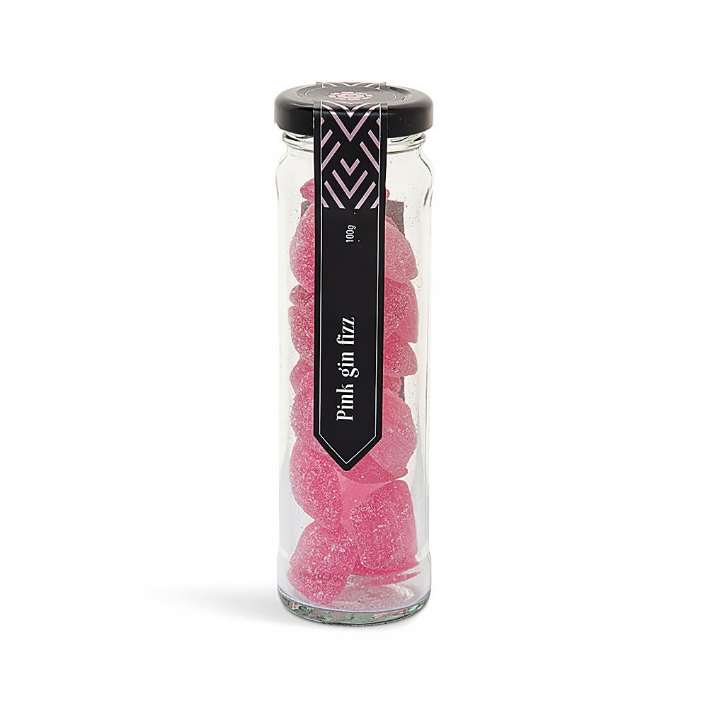 Pink Gin Fizz Rock Candy