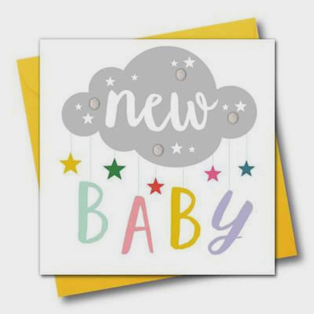 New Baby Pom Pom Greeting Card