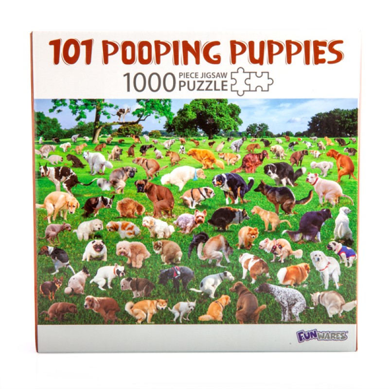JIGSAW PUZZLE POOPING PUPPIES