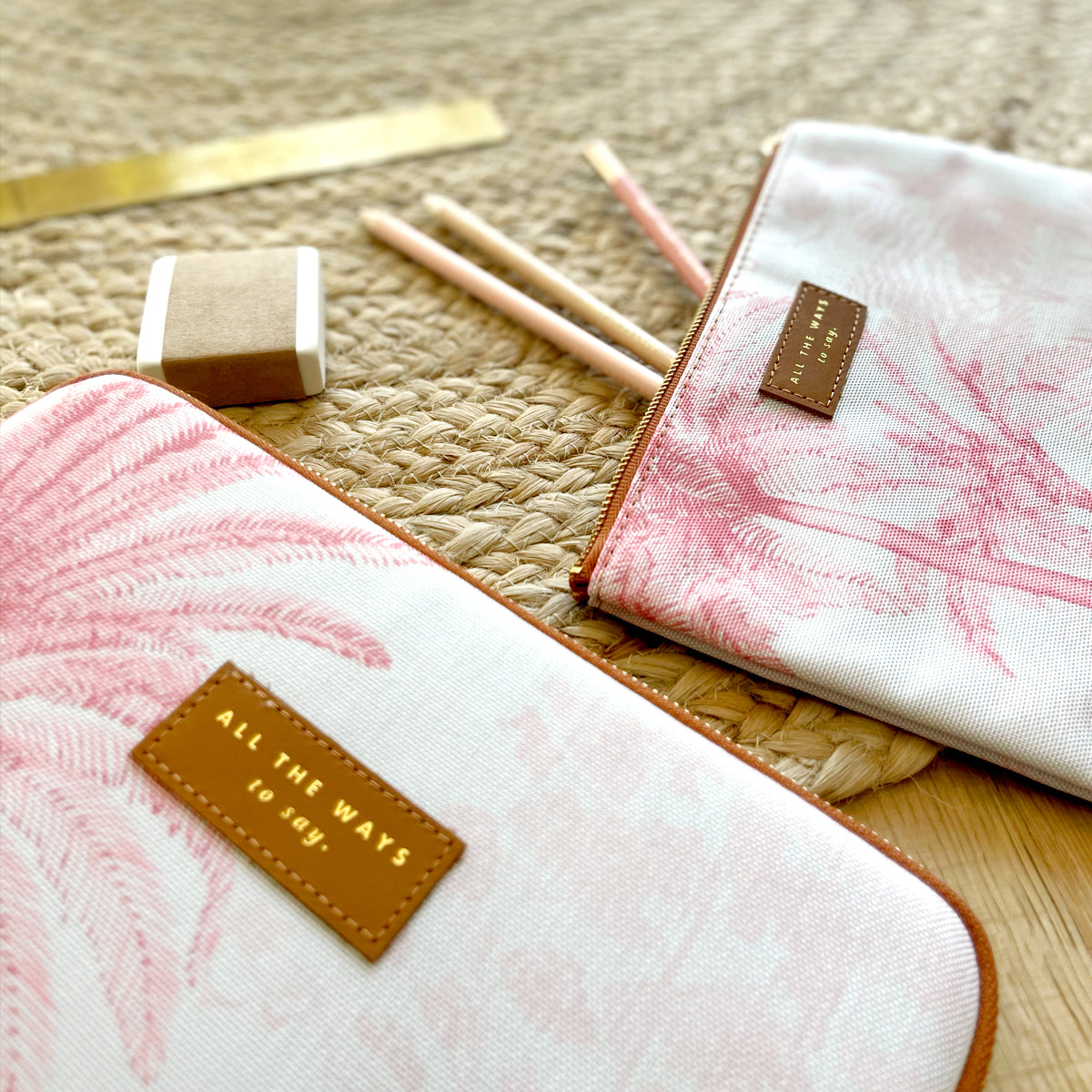 Tropical on sale clutch bag