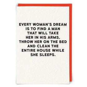 WOMAN&#39;S DREAM - GREETING CARD