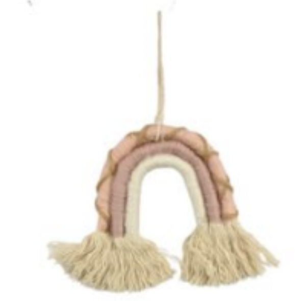 Rainbow Hanger w/tass - Pinks