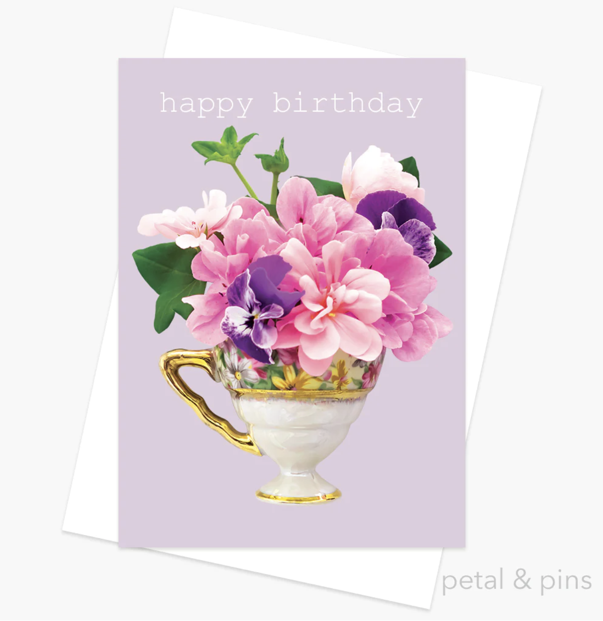 Thank  You Tea Cup - Greeting Card