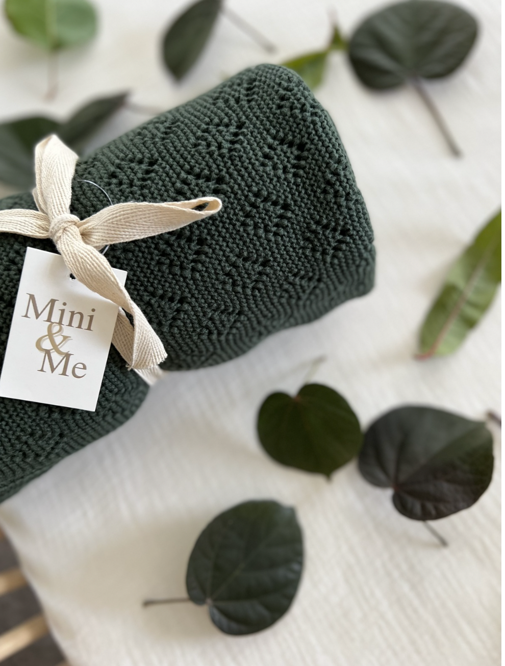 Diamond Knit Baby Blanket