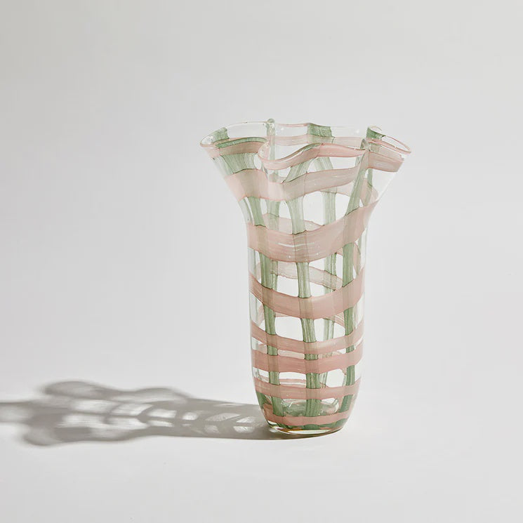 Vivid Check Tall Emerald/Pink