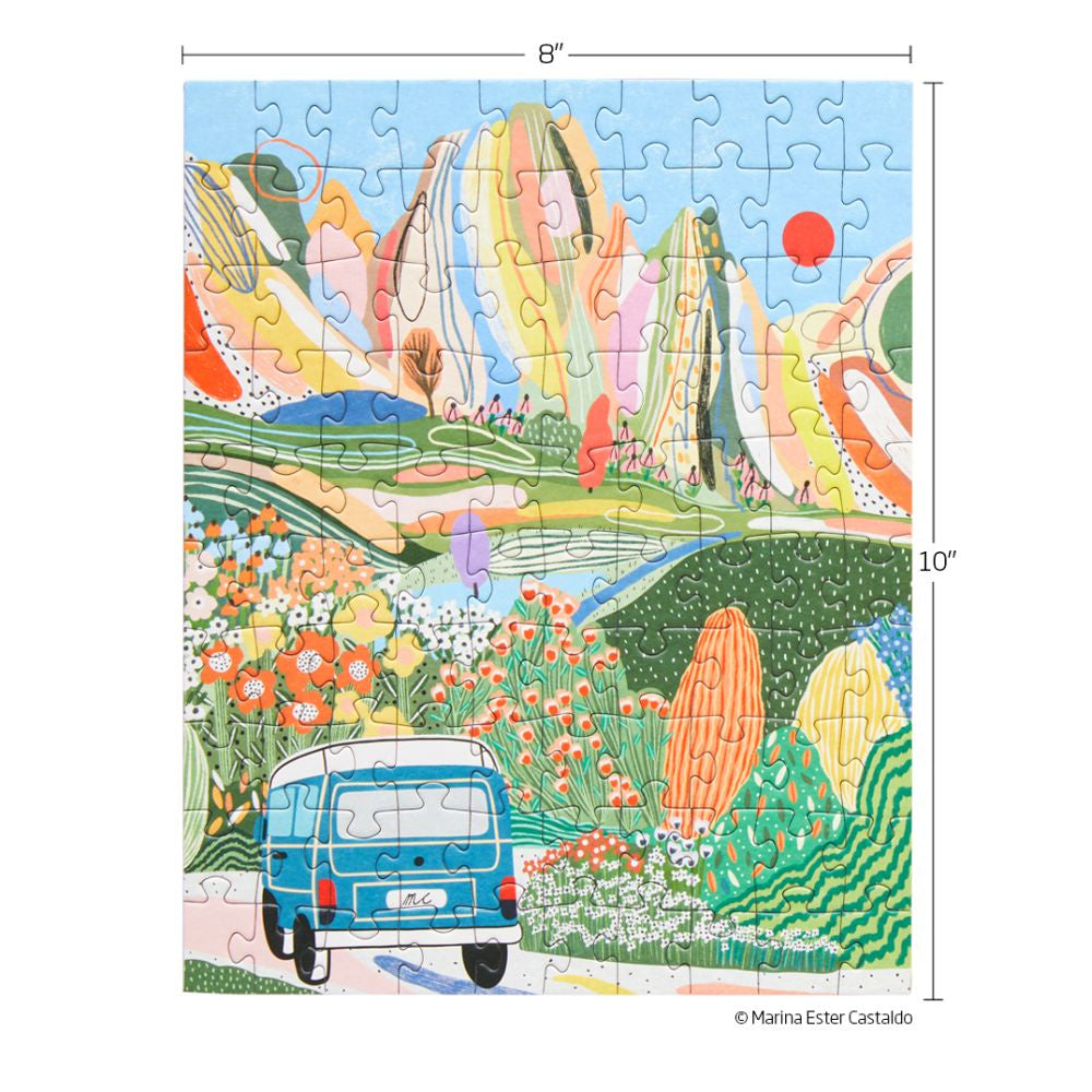 Day Tripping Puzzle - Snax Size Jigsaw 100 Pc