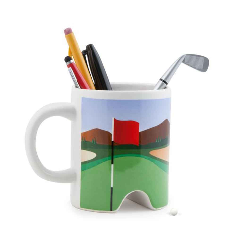 Putter Cup Golf Mug with Pen
