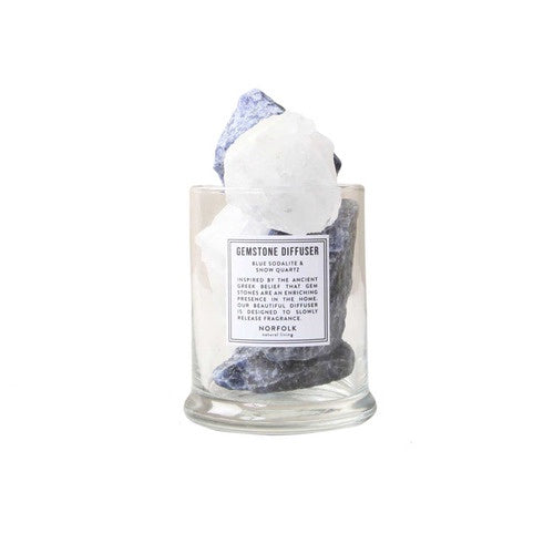 Sodalite and Snow Quartz Diffuser