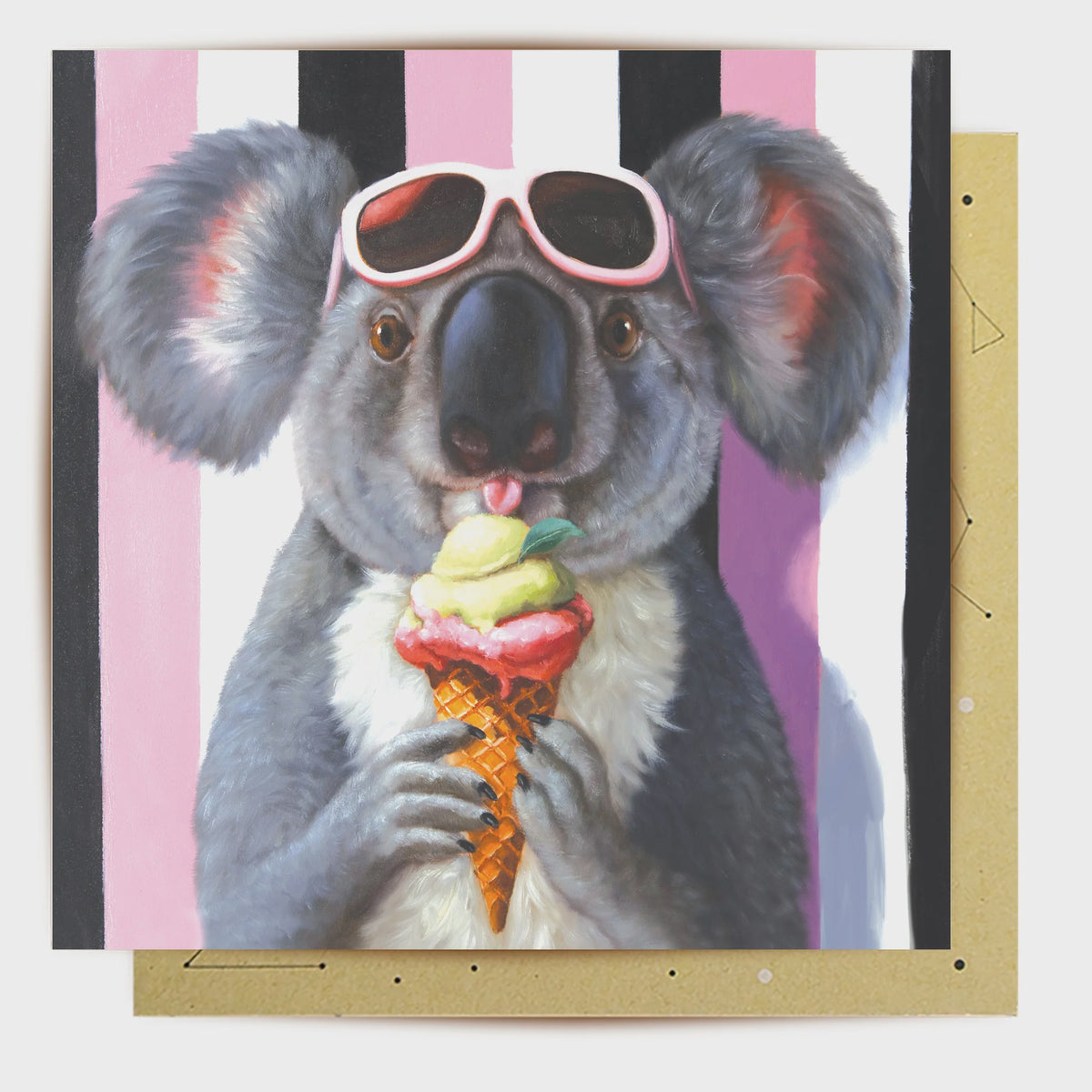 Koala Loves Icecream - Greeting Card
