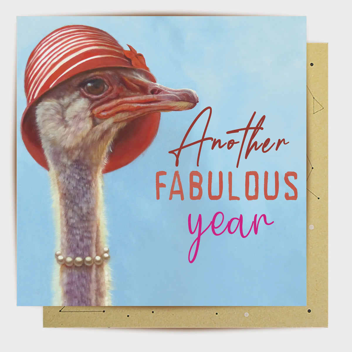 Fabulous Ostrich -Greeting Card