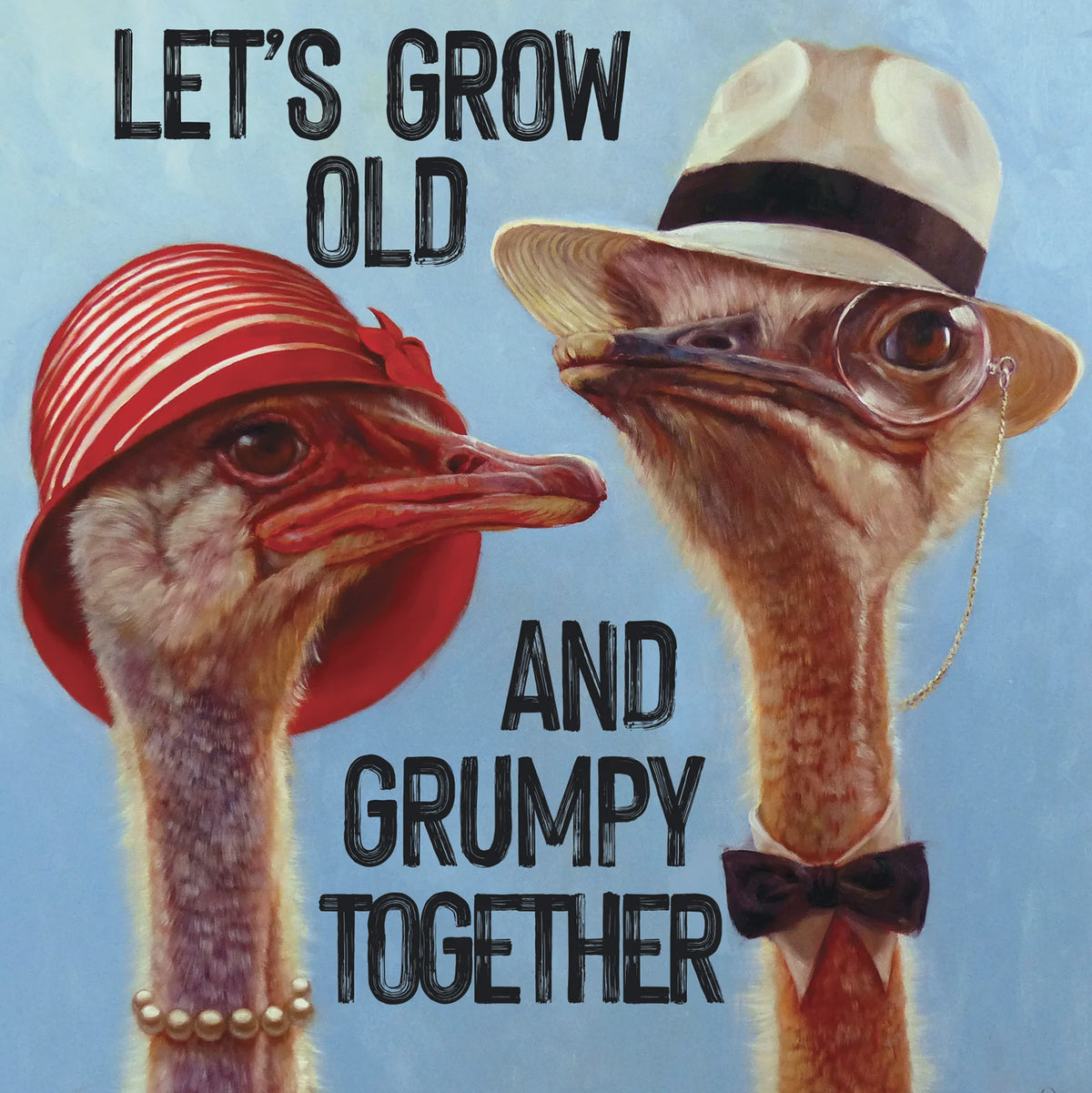 Greeting Card Ostrich Couple