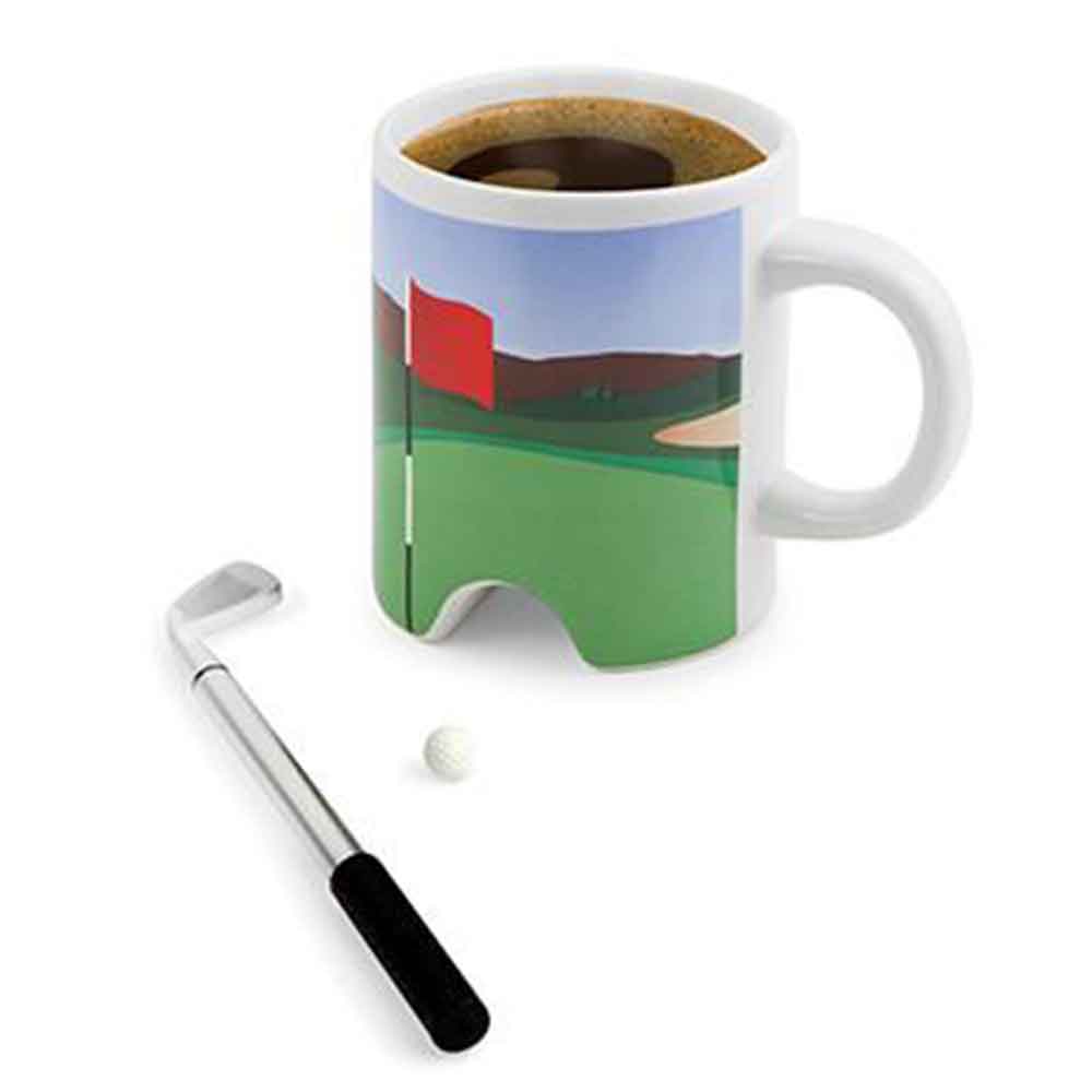 Putter Cup Golf Mug with Pen