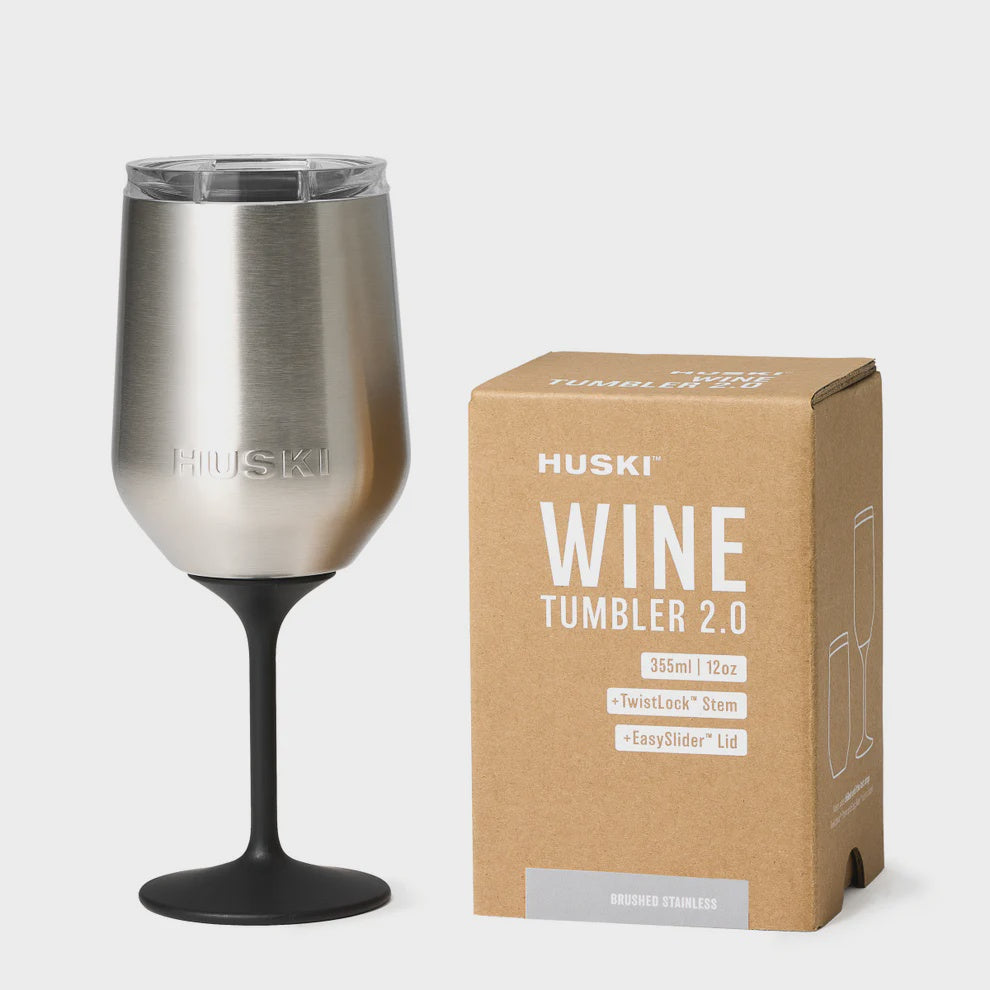 Huski Wine Tumbler 2.0 - Brushed Stainless